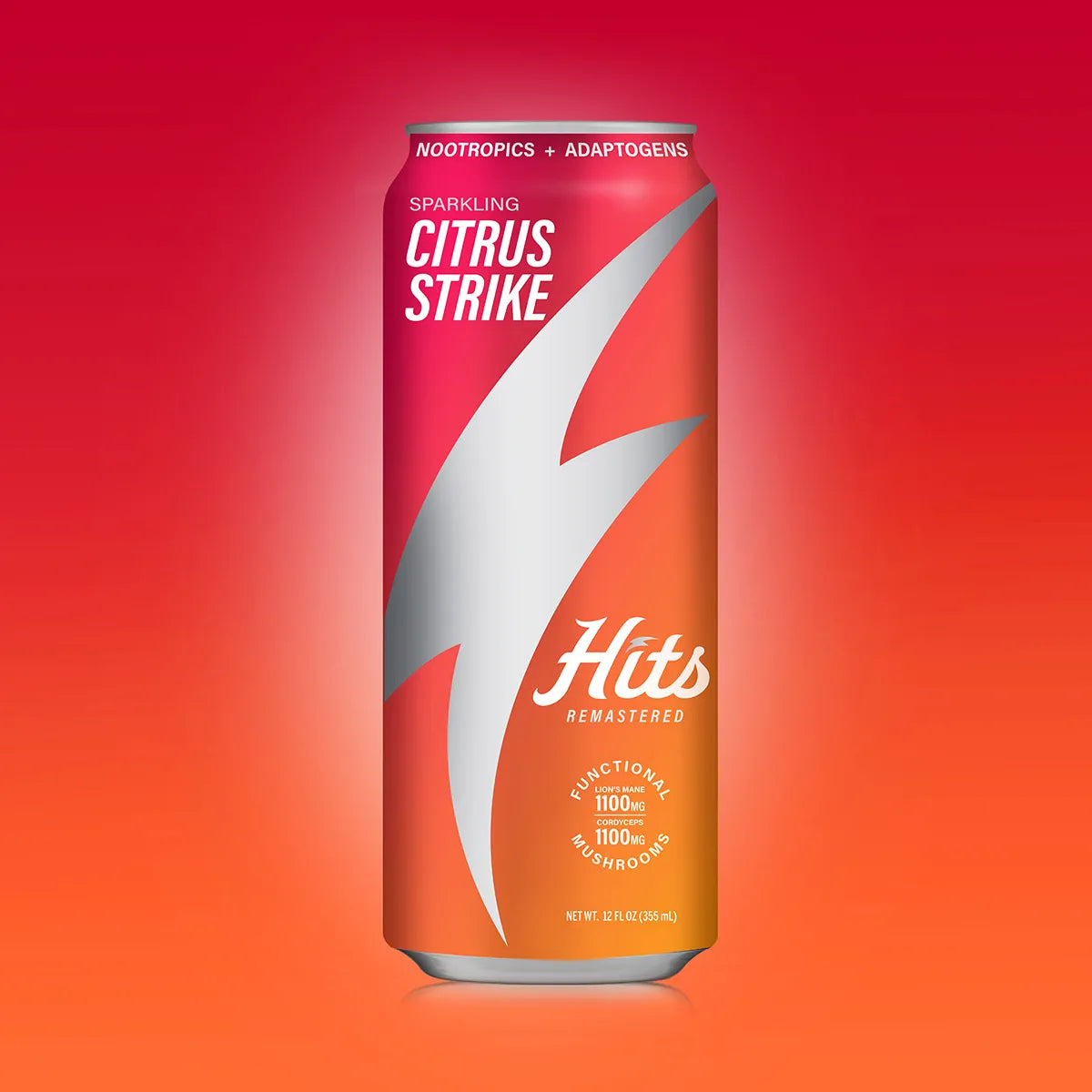 citrus strike product can on pink background